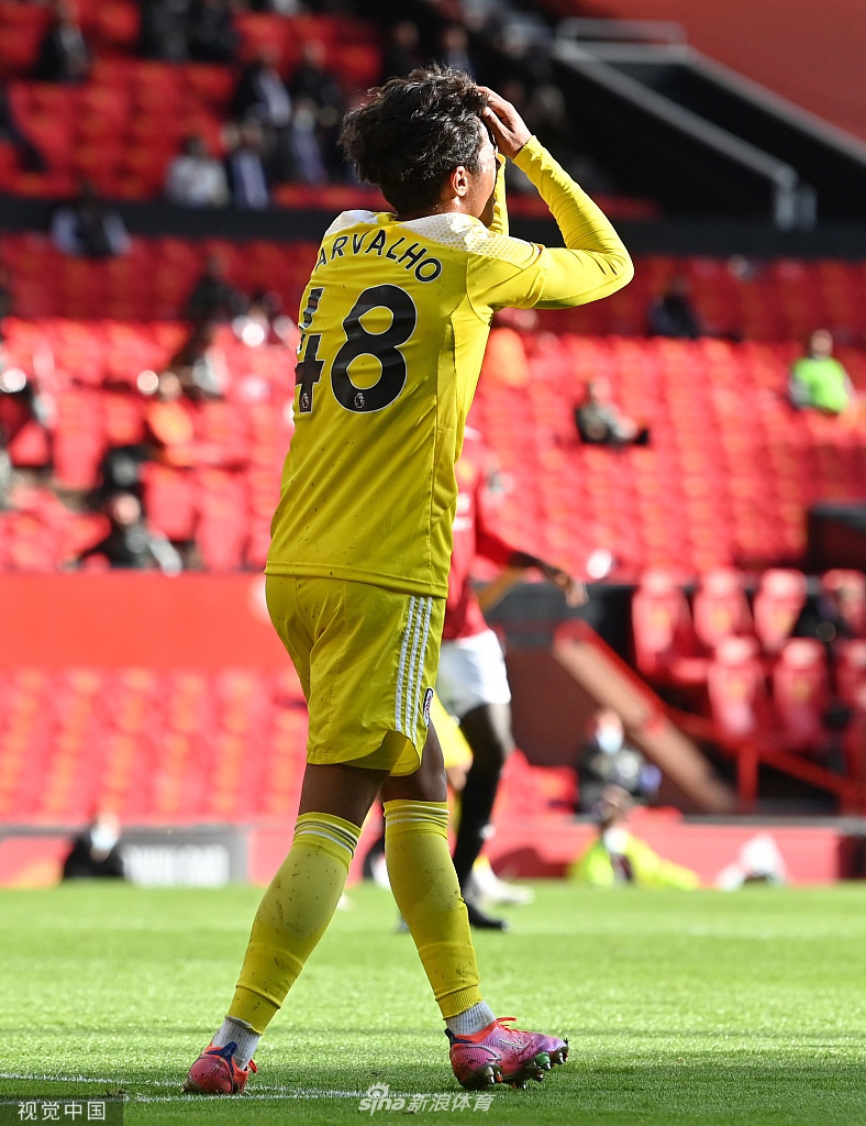 [英超]曼联1-1富勒姆 卡瓦尼破门