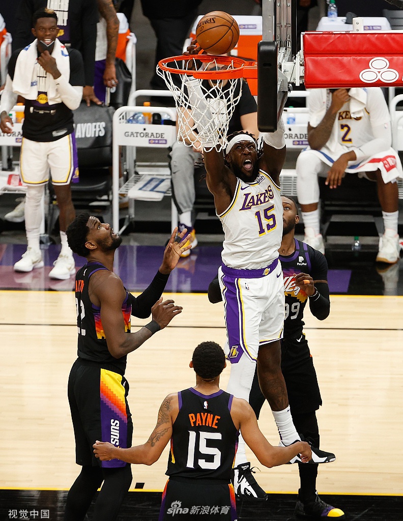 [NBA季后赛]湖人90-99太阳 詹姆斯两双难救主