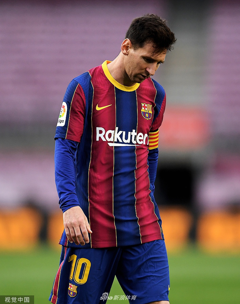 [西甲]巴萨1-2塞尔塔 梅西破门无缘争冠