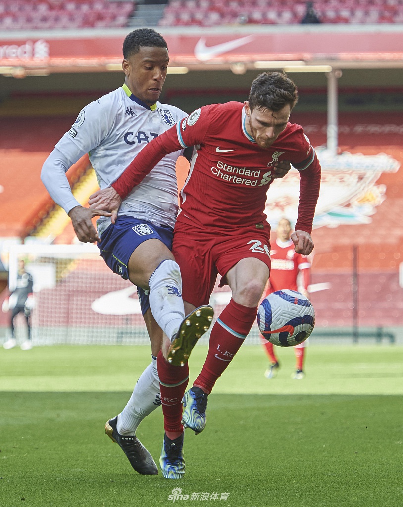 [英超]利物浦2-1维拉 阿诺德绝杀