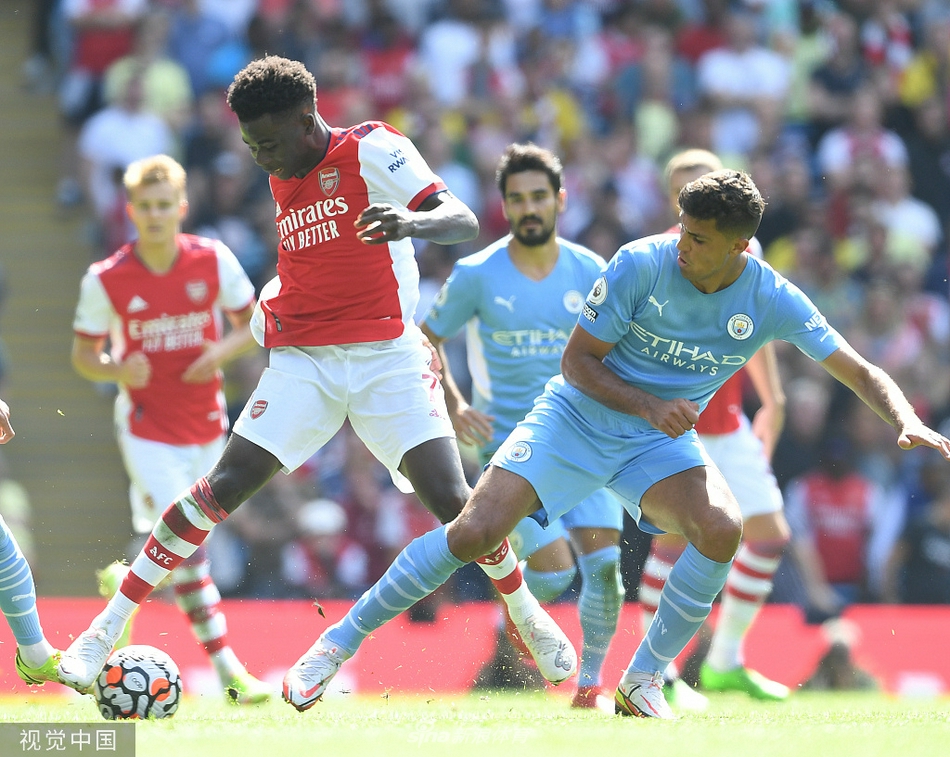 [英超]曼城5-0阿森纳 热苏斯传射