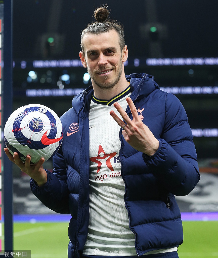 [英超]热刺4-0谢联 贝尔帽子戏法