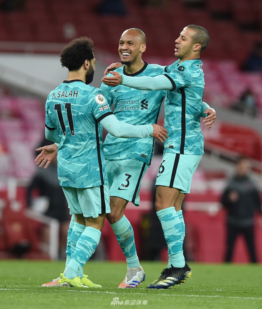 [英超]阿森纳0-3利物浦 若塔两球