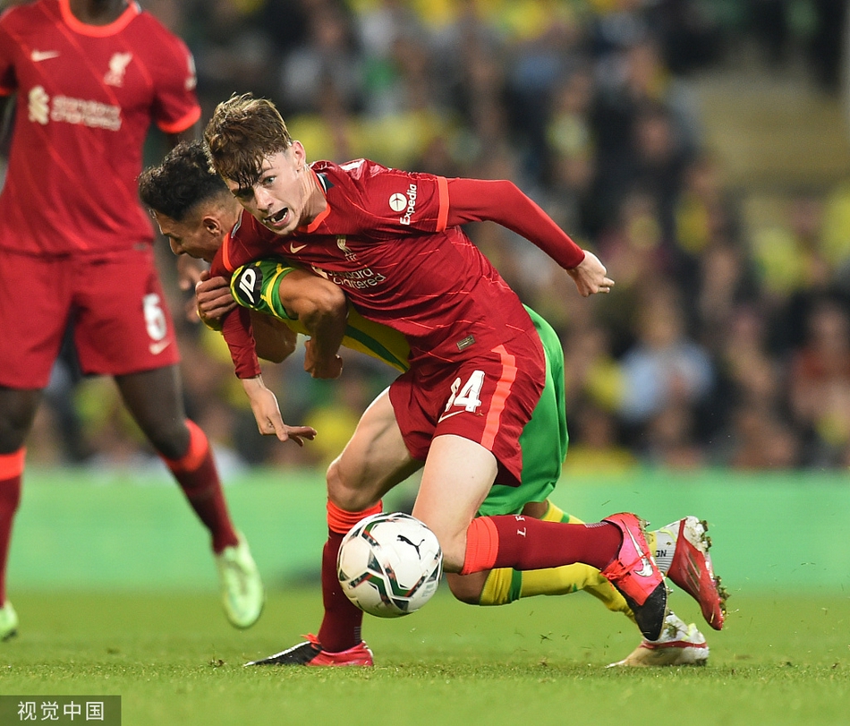 [联赛杯]诺维奇0-3利物浦 南野拓实两球