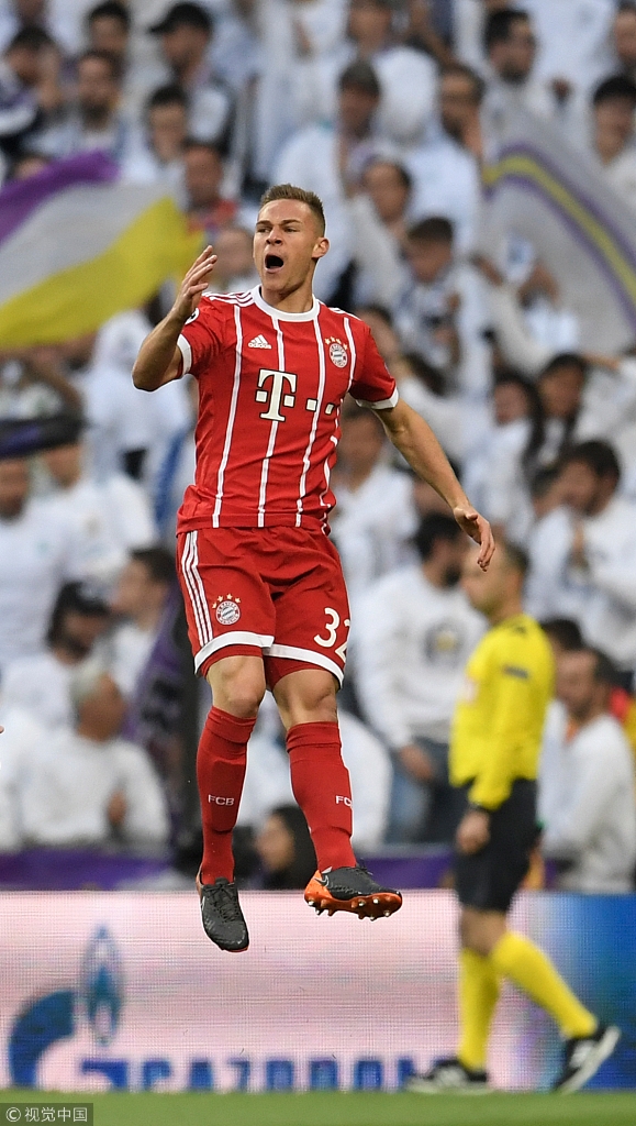 基米希庆祝进球