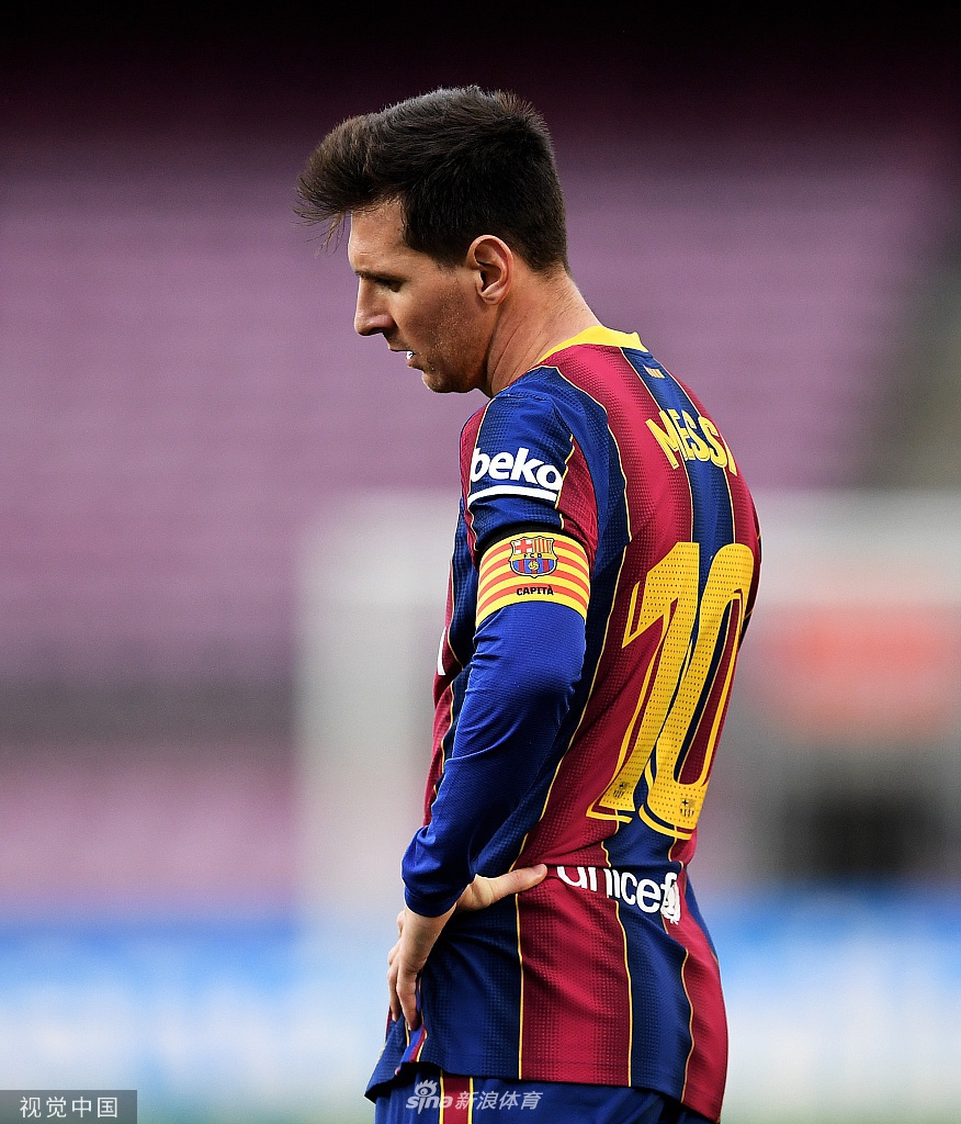 [西甲]巴萨1-2塞尔塔 梅西破门无缘争冠