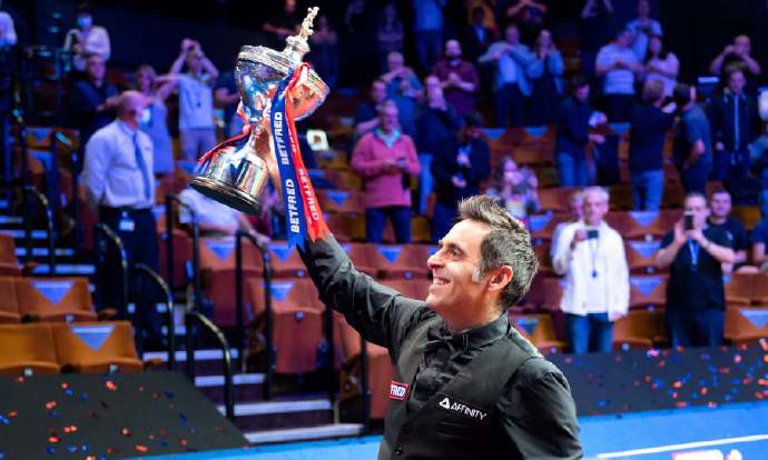 奥沙利文夺得世锦赛冠军