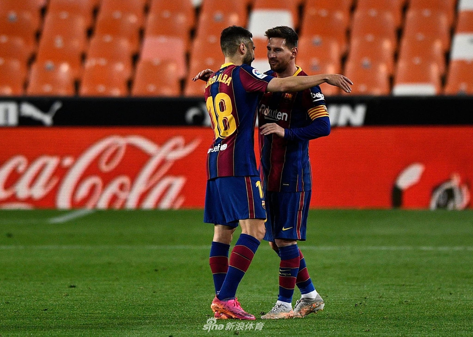 [西甲]瓦伦西亚2-3巴萨 梅西两球