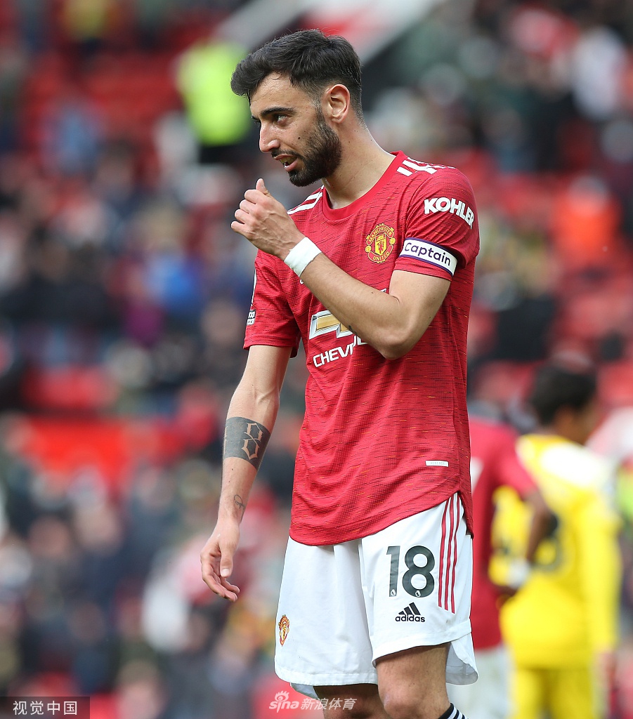 [英超]曼联1-1富勒姆 卡瓦尼破门