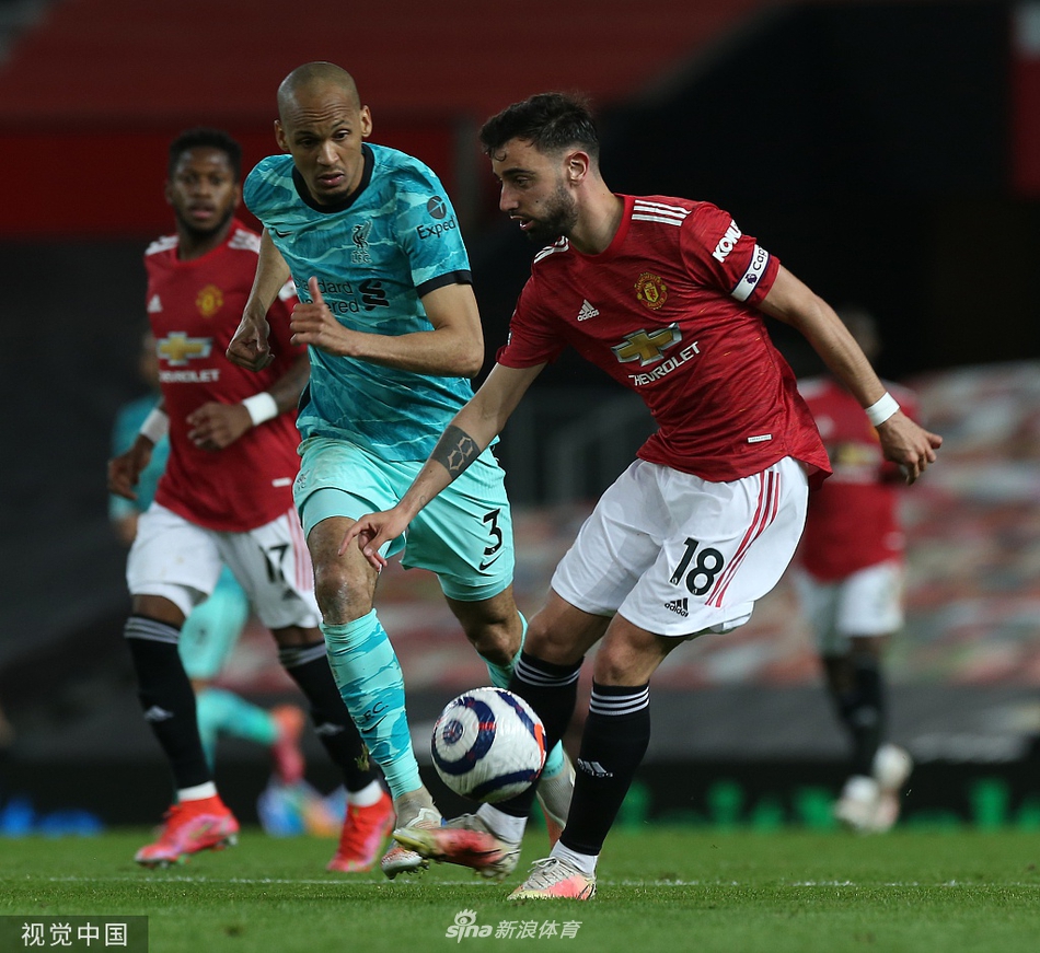 [英超]曼联2-4利物浦 菲尔米诺两球