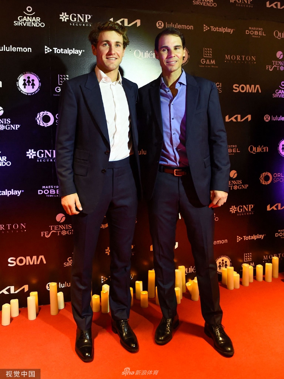 纳达尔领衔出席红毯活动