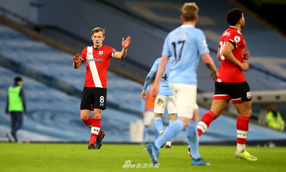 [英超]曼城5-2南安普顿 德布劳内马赫雷斯两球