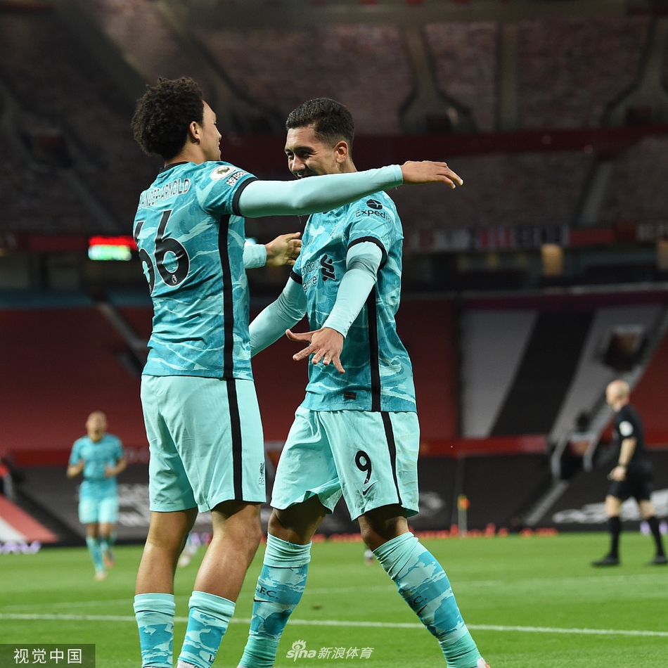 [英超]曼联2-4利物浦 菲尔米诺两球