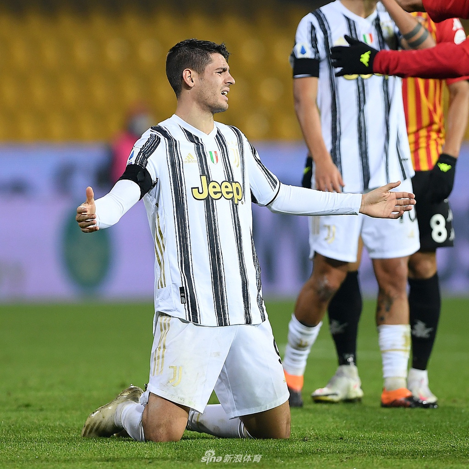 [意甲]贝内文托1-1尤文 莫拉塔进球+红牌