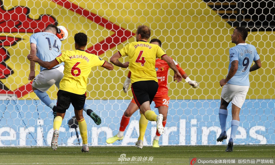 [英超]沃特福德0-4曼城