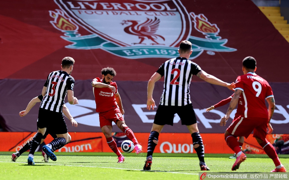 [英超]利物浦第95分钟被扳平 1-1平纽卡斯尔