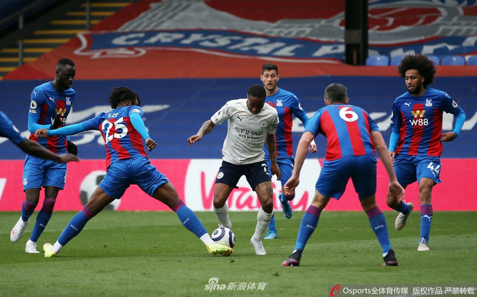 [英超]水晶宫0-2曼城 阿圭罗破门