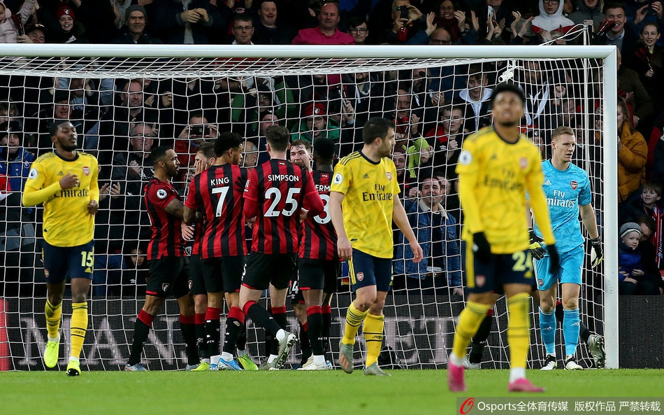[英超]伯恩茅斯1-1阿森纳