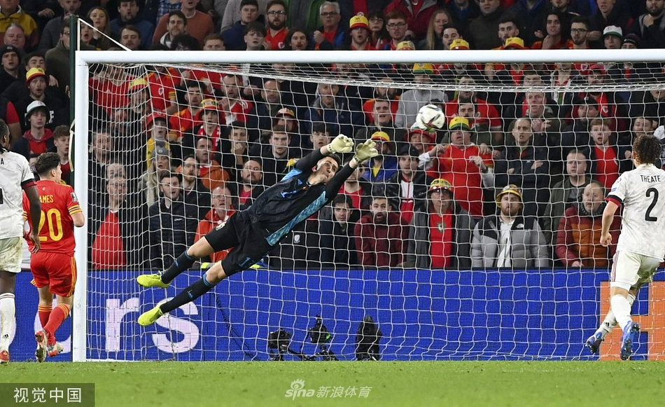 [世预赛]威尔士1-1比利时 德布劳内破门