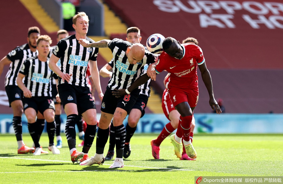 [英超]利物浦第95分钟被扳平 1-1平纽卡斯尔