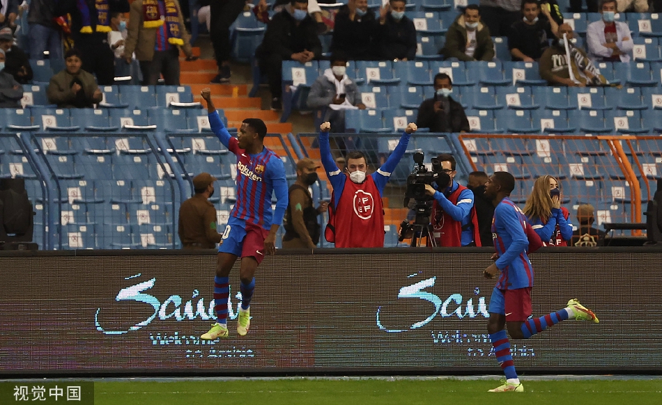 [西班牙超级杯]皇马3-2巴萨 巴尔韦德绝杀