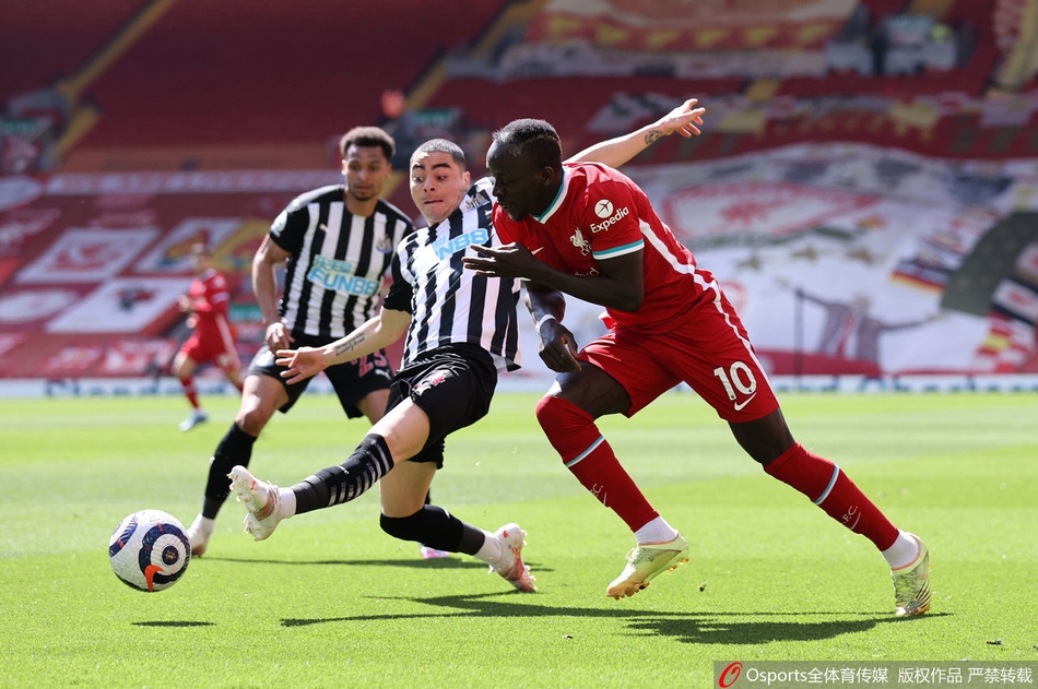 [英超]利物浦第95分钟被扳平 1-1平纽卡斯尔