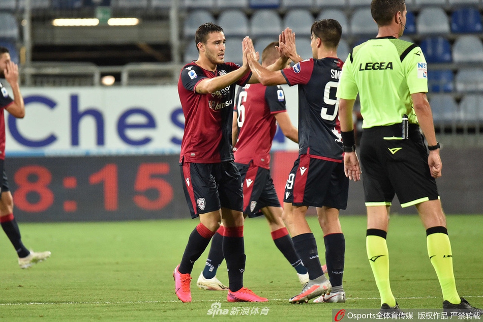 [意甲]卡利亚里2-0尤文 C罗10射难破门