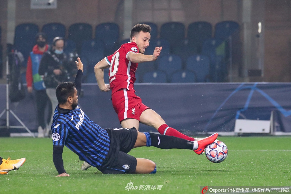 [欧冠]亚特兰大0-5利物浦 若塔帽子戏法