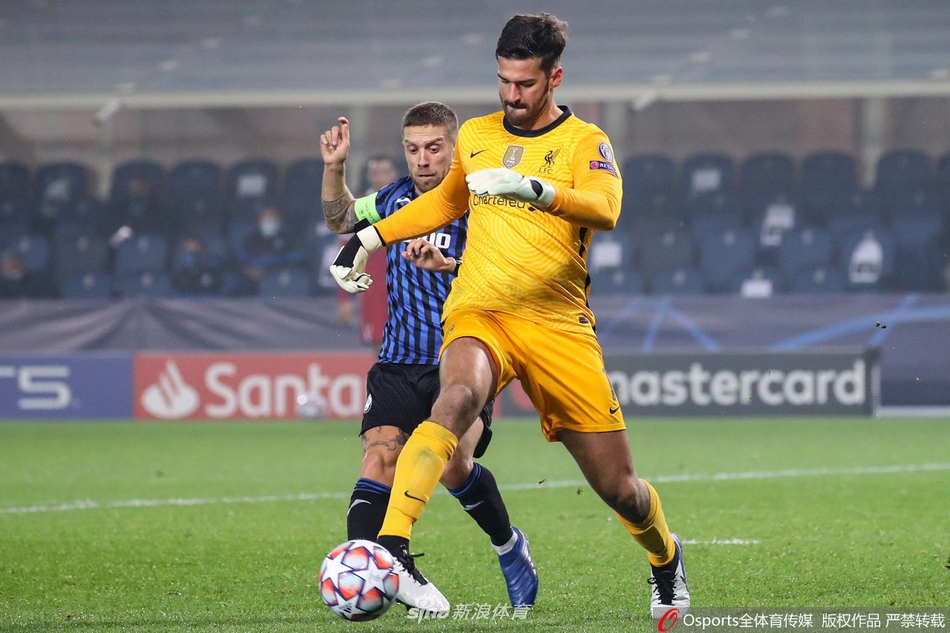 [欧冠]亚特兰大0-5利物浦 若塔帽子戏法