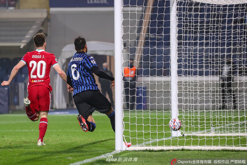 [欧冠]亚特兰大0-5利物浦 若塔帽子戏法