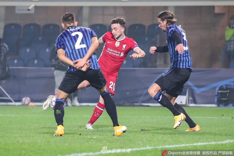 [欧冠]亚特兰大0-5利物浦 若塔帽子戏法