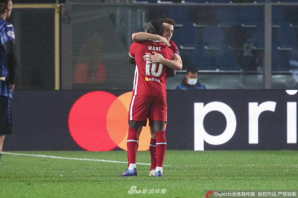 [欧冠]亚特兰大0-5利物浦 若塔帽子戏法