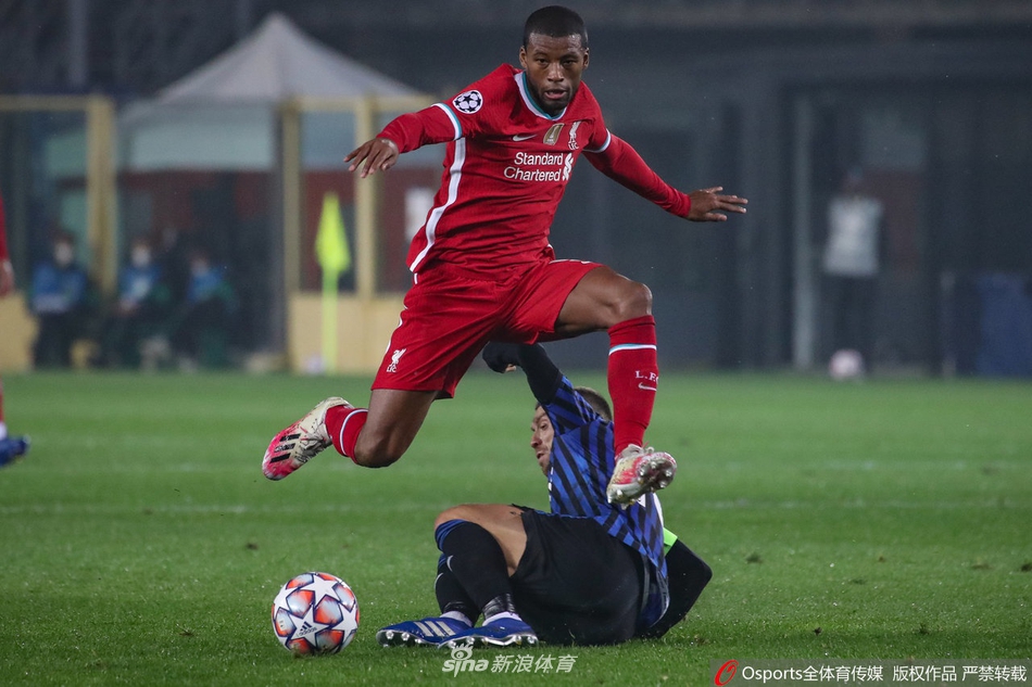 [欧冠]亚特兰大0-5利物浦 若塔帽子戏法