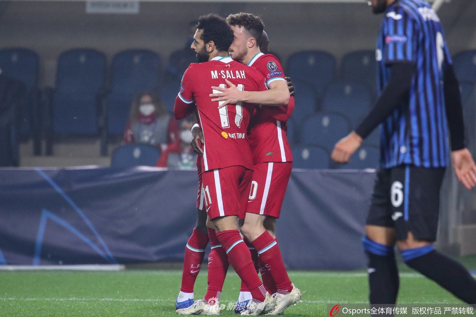 [欧冠]亚特兰大0-5利物浦 若塔帽子戏法