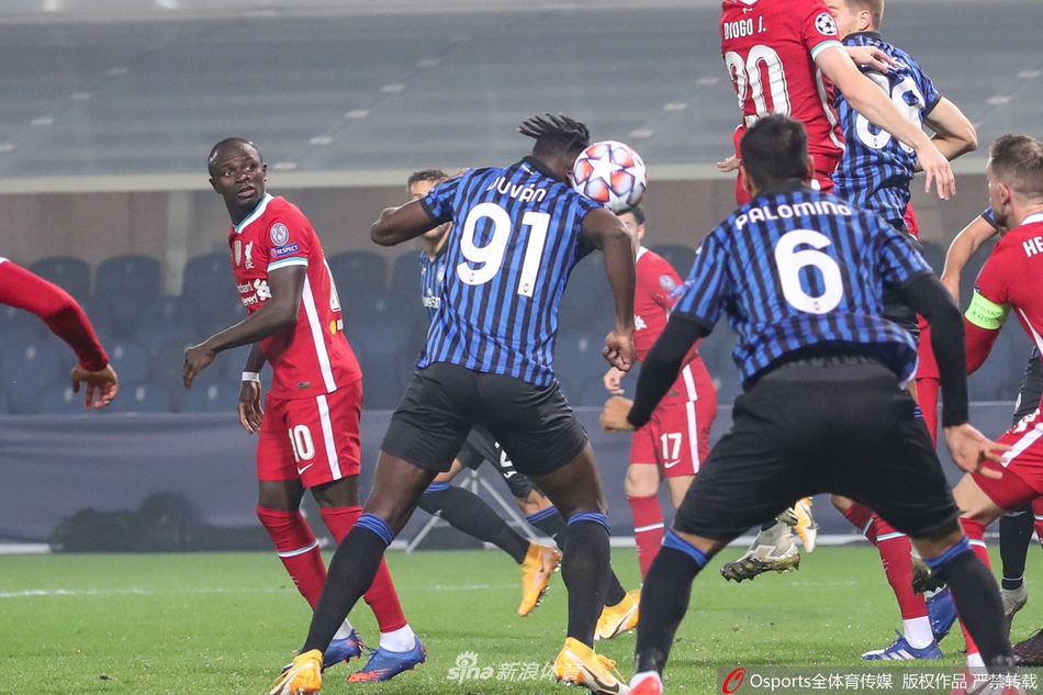 [欧冠]亚特兰大0-5利物浦 若塔帽子戏法