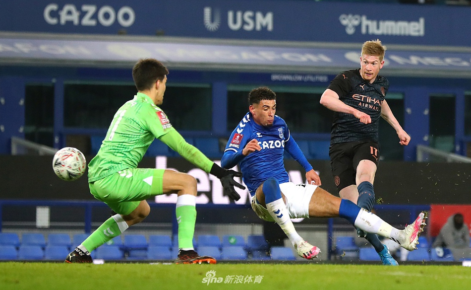 [足总杯]埃弗顿0-2曼城 德布劳内破门