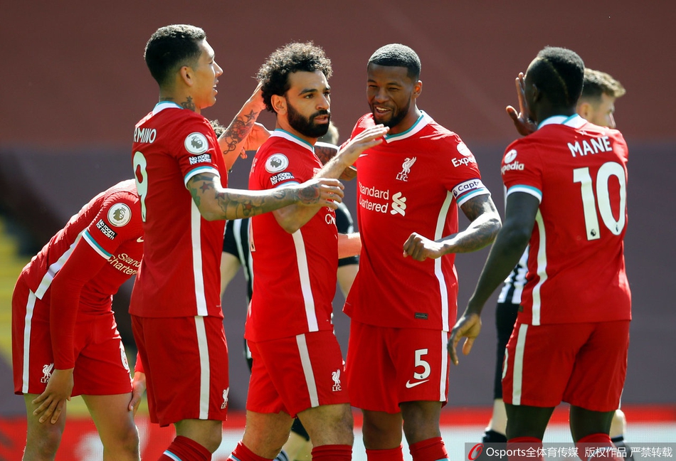 [英超]利物浦第95分钟被扳平 1-1平纽卡斯尔