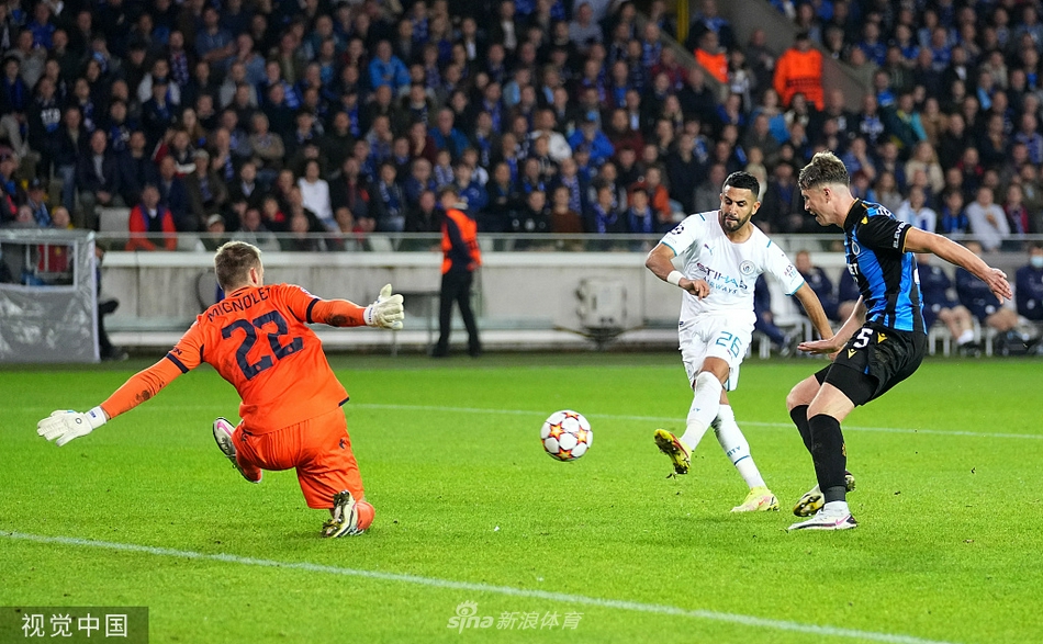 [欧冠]布鲁日1-5曼城 马赫雷斯两球