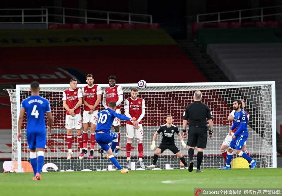 [英超]阿森纳0-1埃弗顿