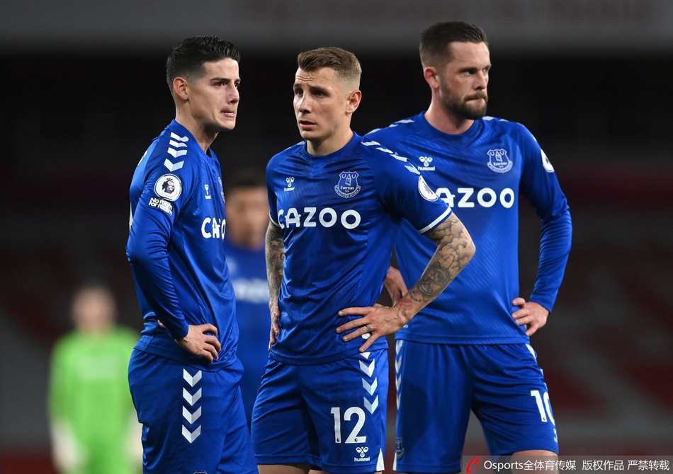 [英超]阿森纳0-1埃弗顿