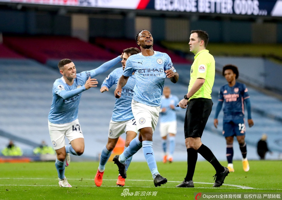 [英超]曼城1-0阿森纳