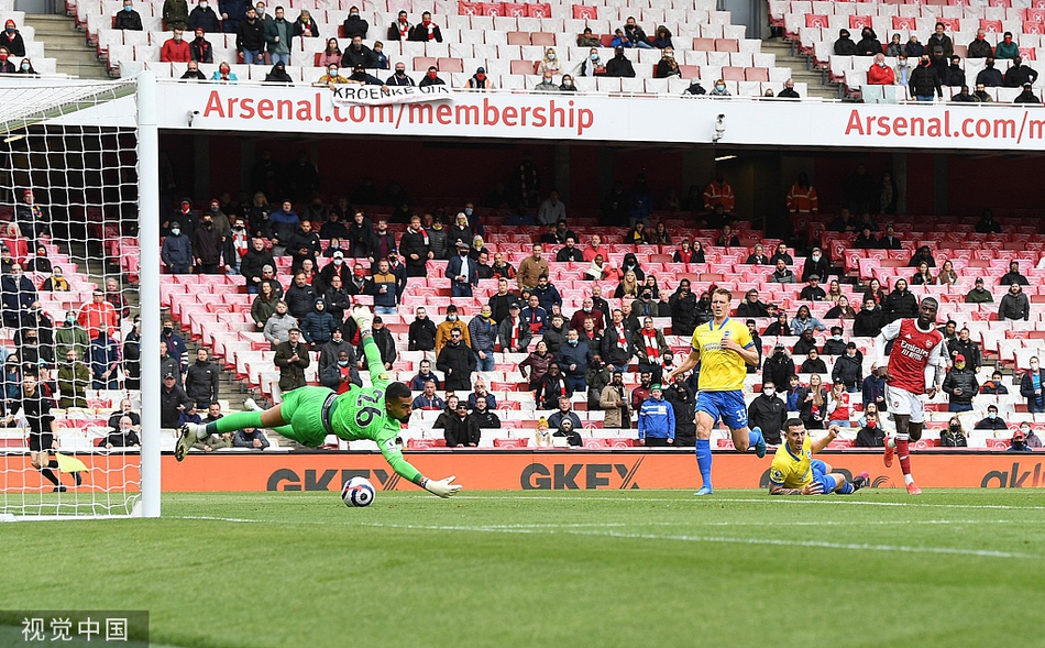 [英超]阿森纳2-0布莱顿 佩佩两球