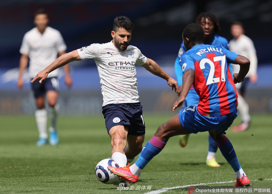 [英超]水晶宫0-2曼城 阿圭罗破门