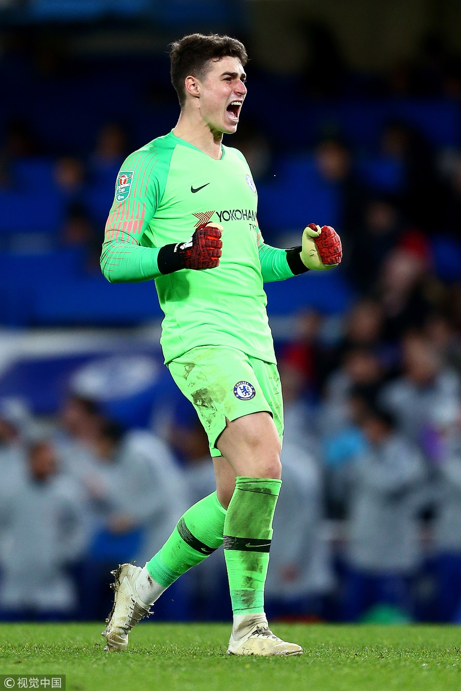 凯帕为进球高兴