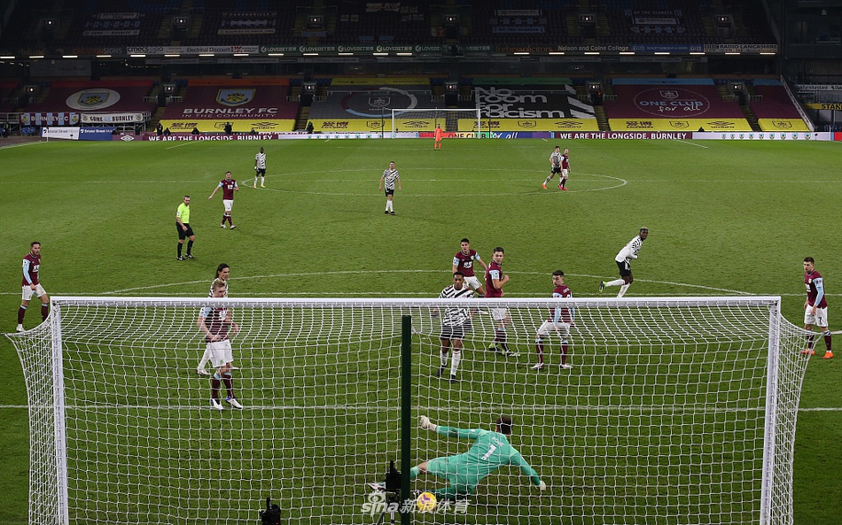 [英超]伯恩利0-1曼联 博格巴破门