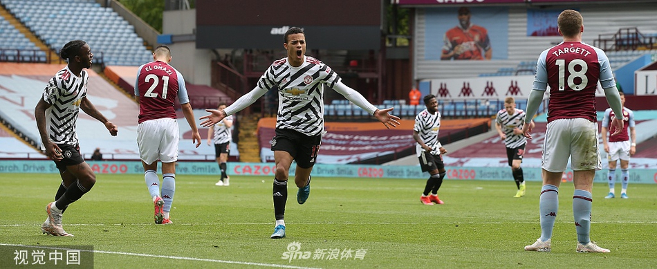 [英超]维拉1-3曼联 卡瓦尼破门