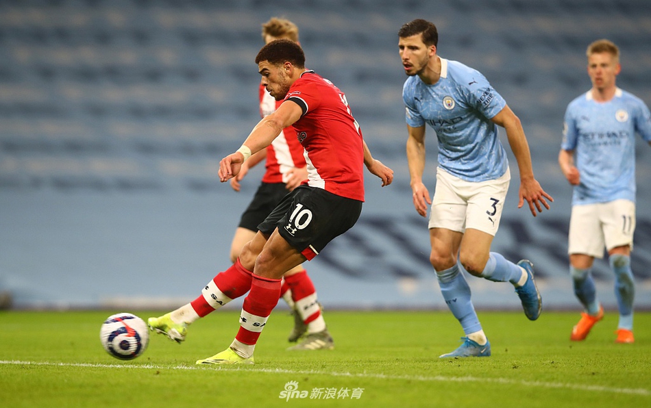 [英超]曼城5-2南安普顿 德布劳内马赫雷斯两球