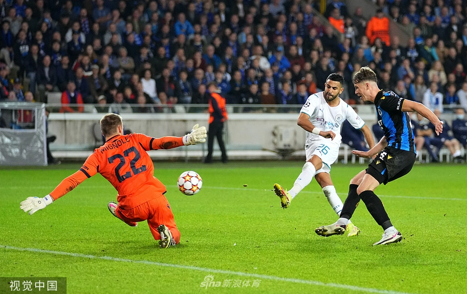 [欧冠]布鲁日1-5曼城 马赫雷斯两球