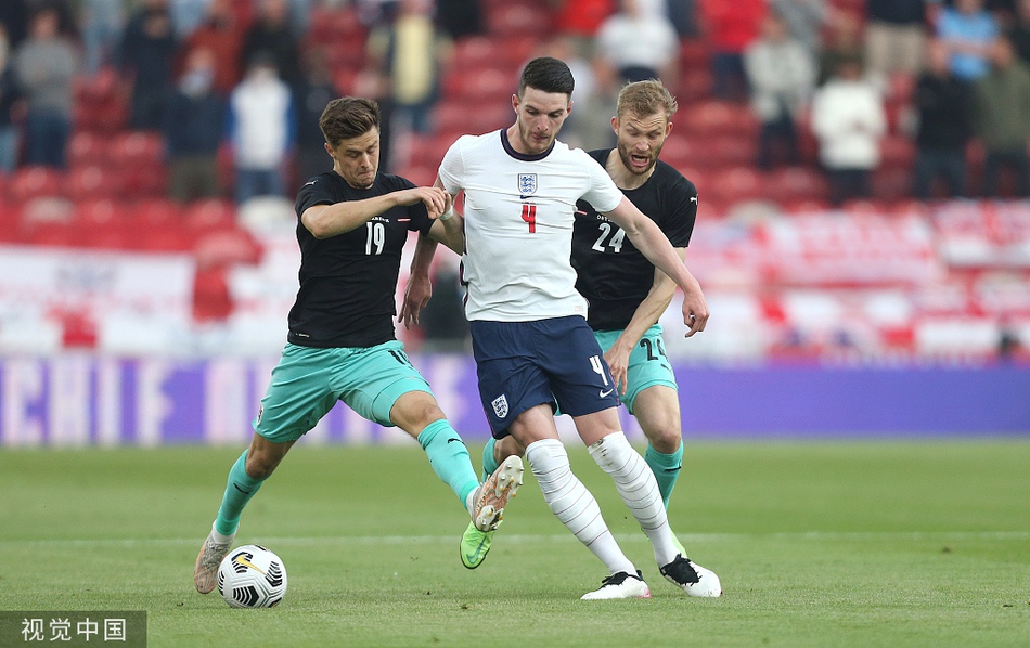 [热身赛]英格兰1-0奥地利 萨卡破门