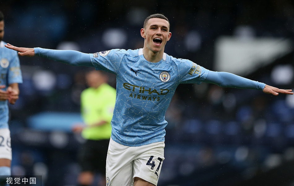 [英超]曼城5-0埃弗顿 阿圭罗两球
